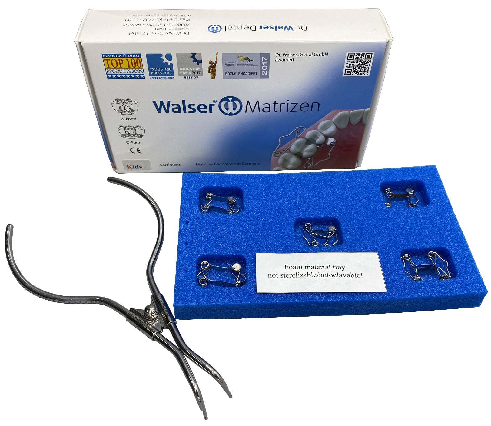 Set 5 Matrice dentare pentru copii cu forceps Walser